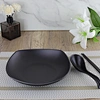 black melamine dish